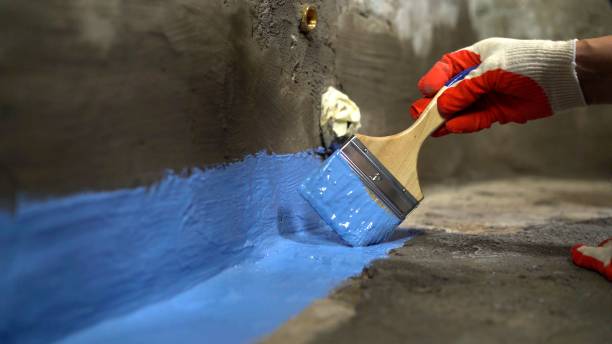 Commercial Waterproofing project at a Lewiston, MN business property by SJ Waterproofing Pros